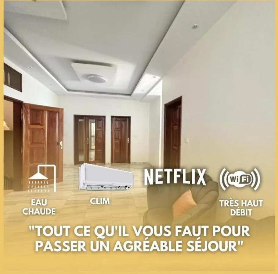 Studio Meuble Avec Wi-Fi Haut Debit A Ouest Foire Dakar Apartment